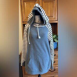 Ampersand Ave. Double Hood Sweatshirt Hoodie - Large